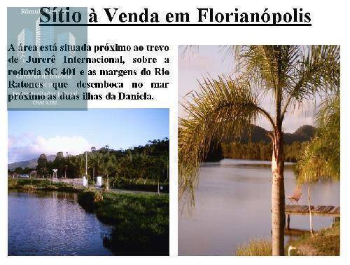 ÁREA NA SC-401 com 35.700m². Viabilidade de construção Florianópolis Norte da Ilha Vargem Pequena